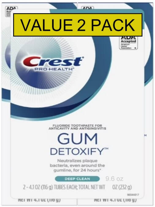Crest thoothpasteGumDetoxify9.6oz